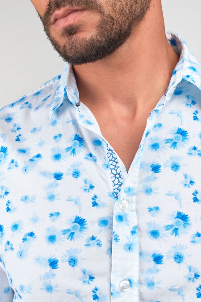 Rasel Floral Print Longsleeve Shirt in White | Buster McGee Daylesford