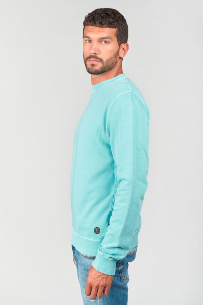 Le Temps des Cerises Varel Crewneck Sweater in Lagoon | Buster McGee