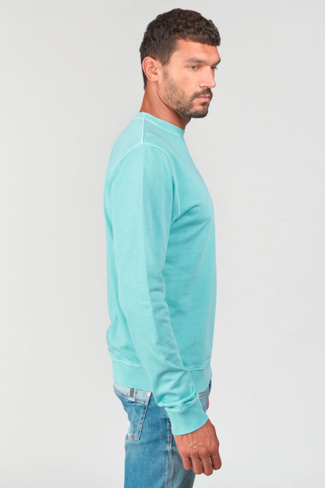 Le Temps des Cerises Varel Crewneck Sweater in Lagoon | Buster McGee