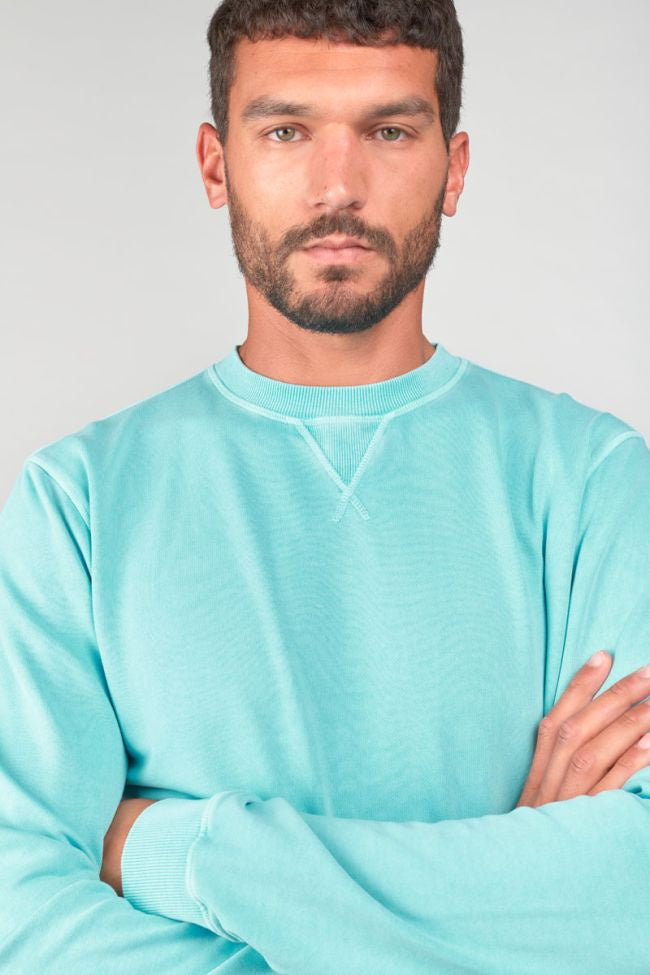 Le Temps des Cerises Varel Crewneck Sweater in Lagoon | Buster McGee