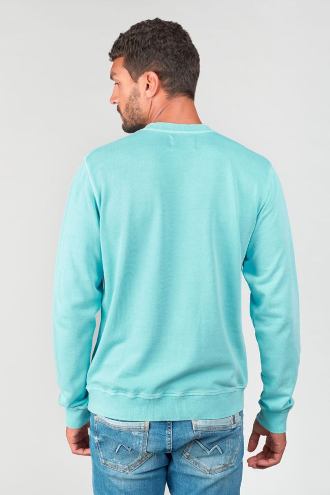 Le Temps des Cerises Varel Crewneck Sweater in Lagoon | Buster McGee