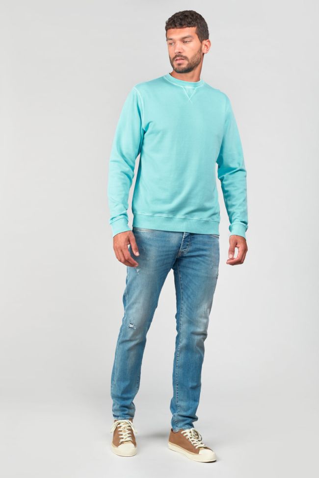 Le Temps des Cerises Varel Crewneck Sweater in Lagoon | Buster McGee