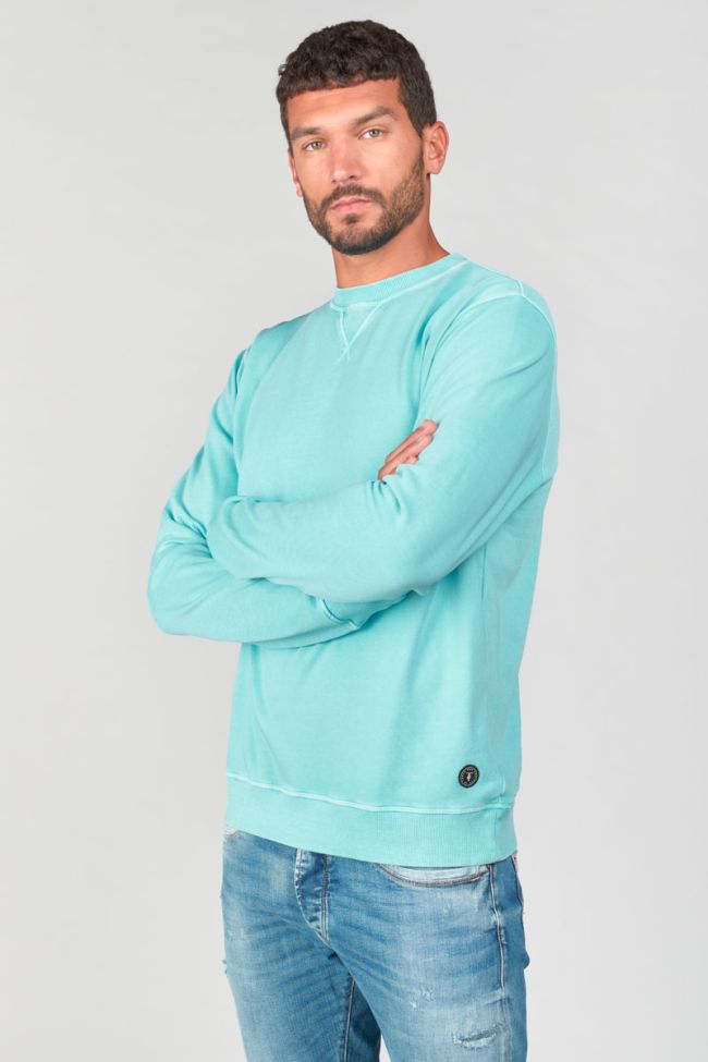 Le Temps des Cerises Varel Crewneck Sweater in Lagoon | Buster McGee