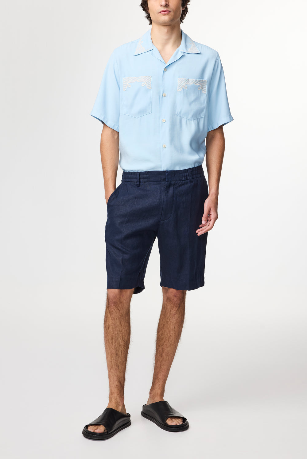 men's dress shorts australia Farah Classic Navy Dress Short Australia // Lowes