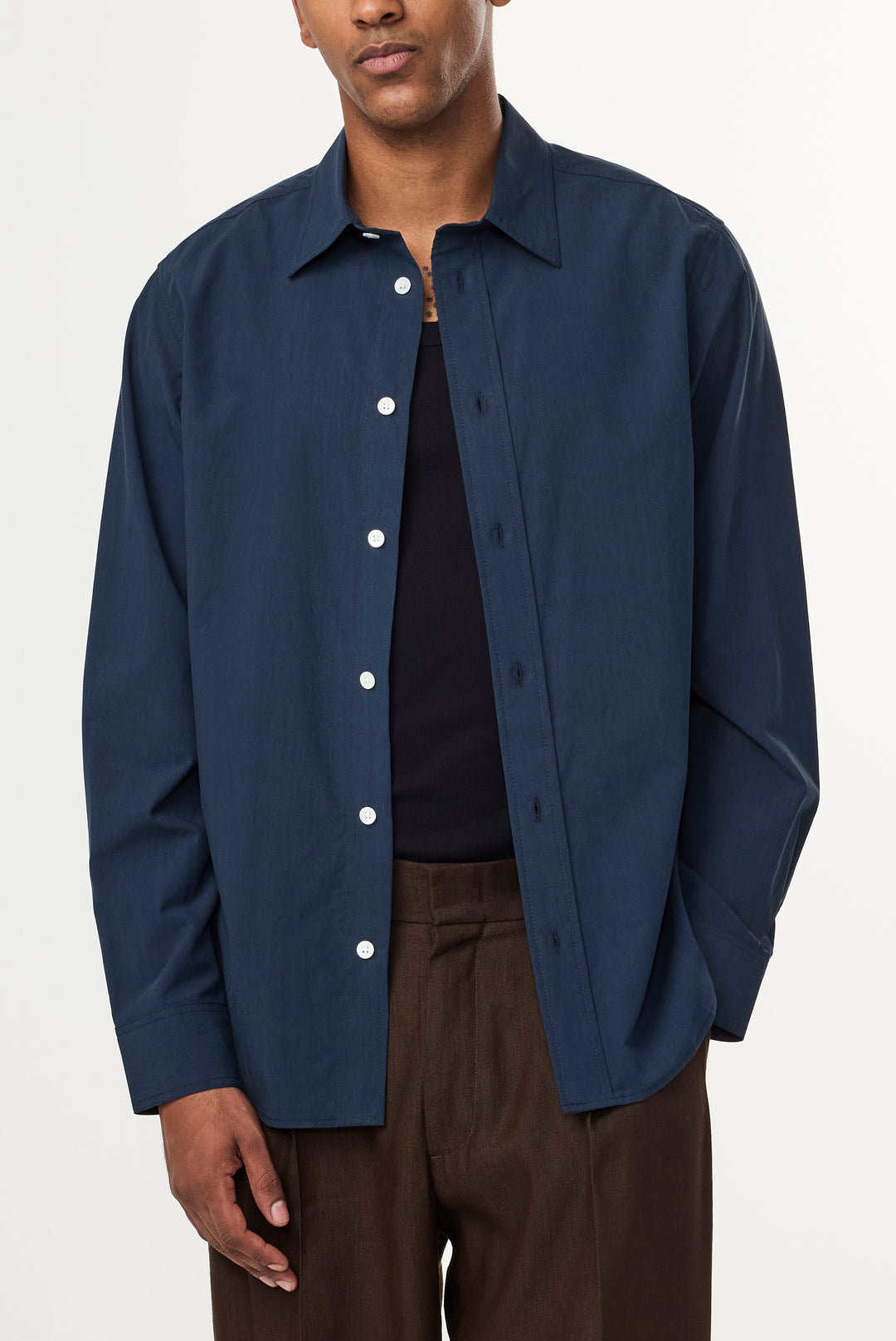 NN07 Colby 5329 Longsleeve Shirt in Navy Blue | Buster McGee 