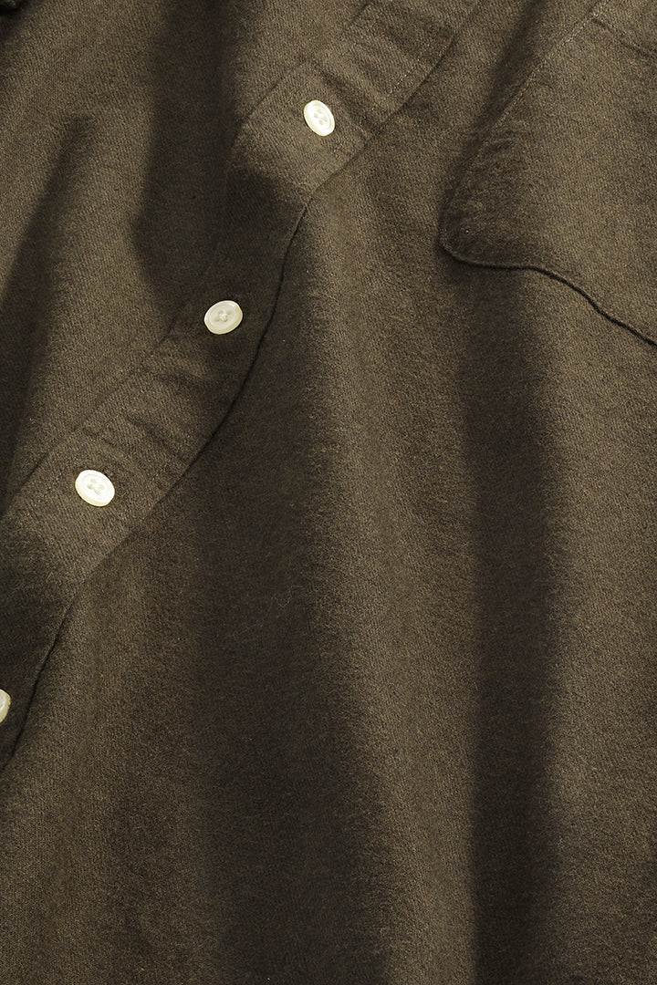 NN07 Deon 5465 Cotton Shirt in Dark Army | Buster McGee