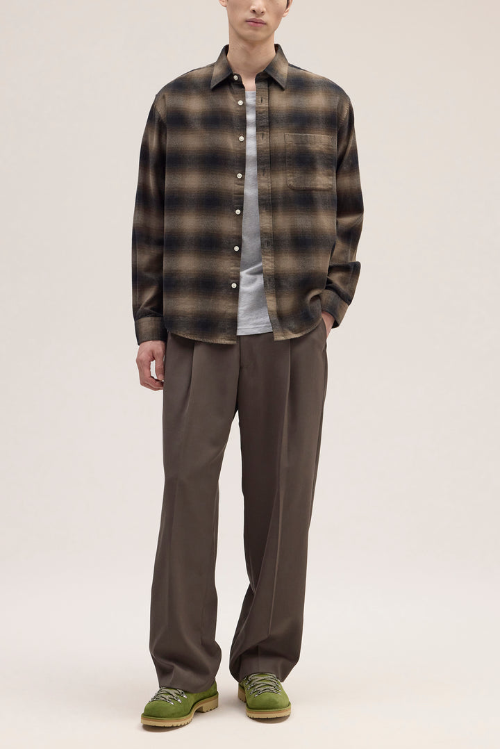 NN07 Deon 5465 Cotton Shirt in Black Check | Buster McGee