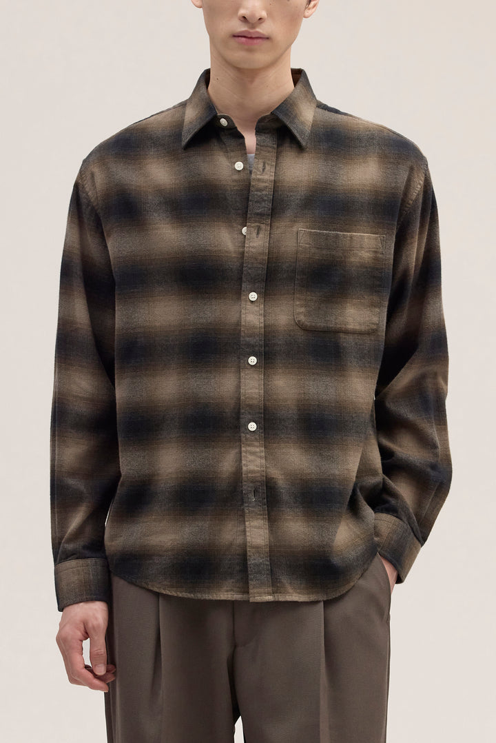 NN07 Deon 5465 Cotton Shirt in Black Check | Buster McGee