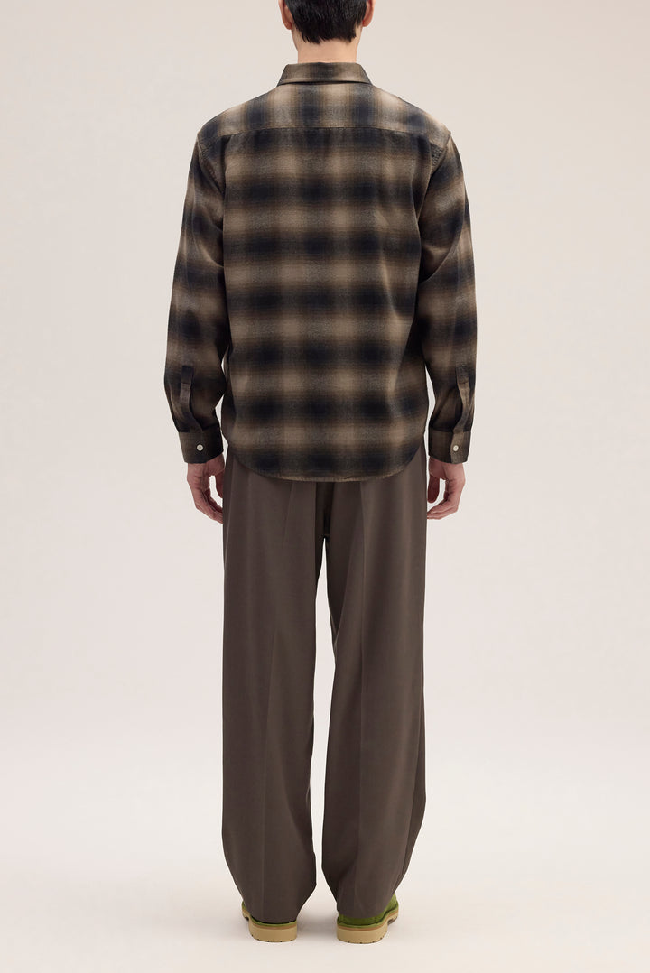 NN07 Deon 5465 Cotton Shirt in Black Check | Buster McGee