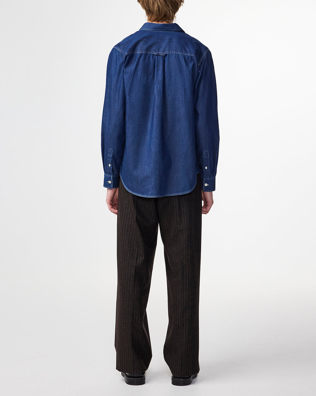 NN07 Colby 5765 Longsleeve Shirt in Medium Indigo | Buster McGee