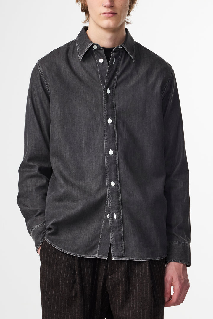 NN07 Colby 5765 Longsleeve Shirt in Grey Denim | Buster McGee