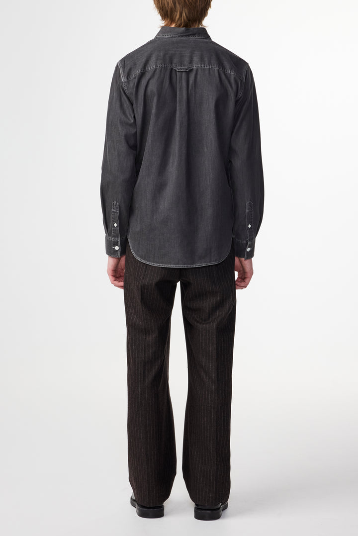 NN07 Colby 5765 Longsleeve Shirt in Grey Denim | Buster McGee