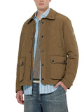 Scotch & Soda  Geometric Quilted Jacket in Golden Brown | Buster McGee