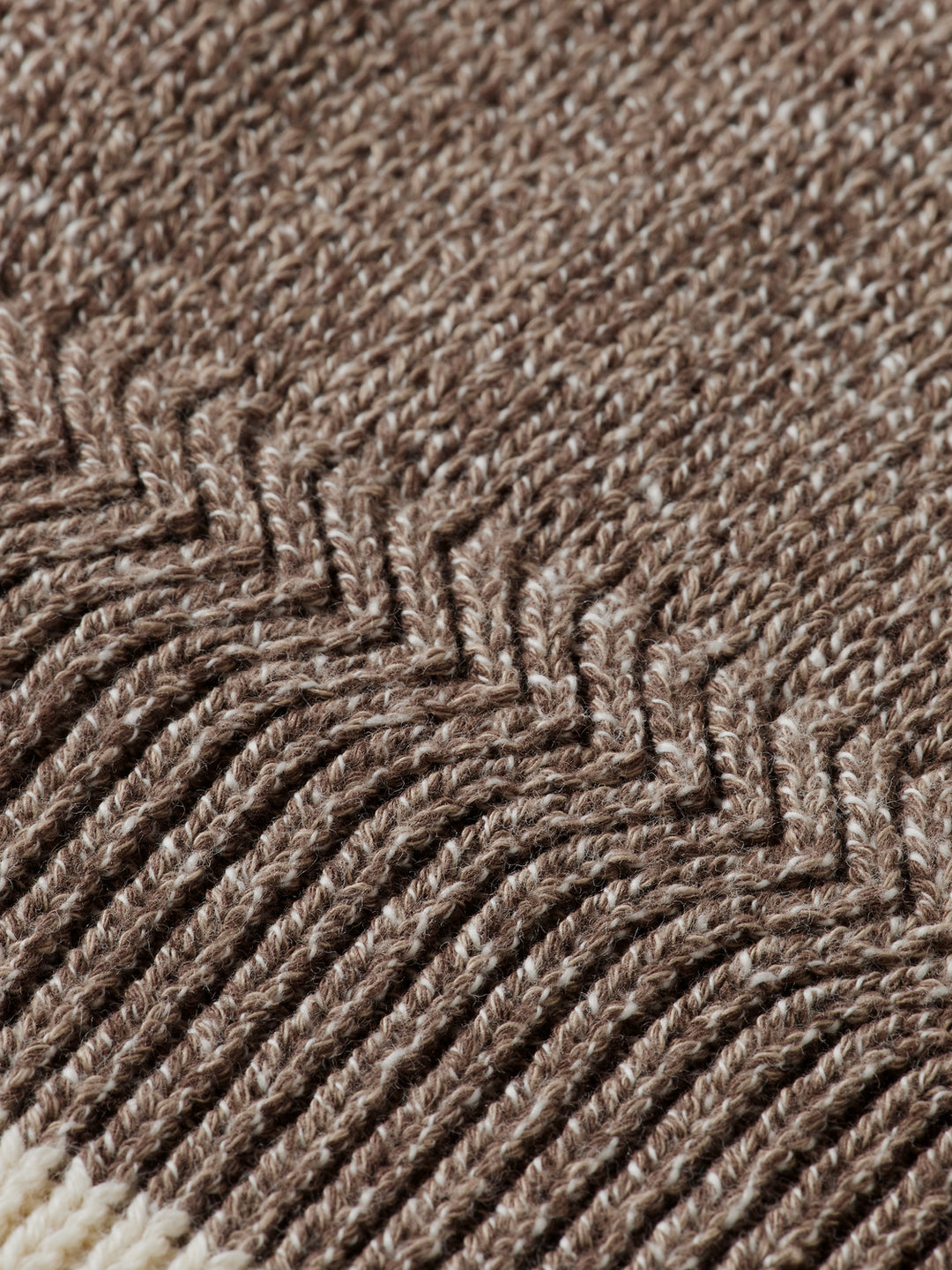 Melange Regular Fit Crewneck Pullover in Golden Brown | Buster McGee