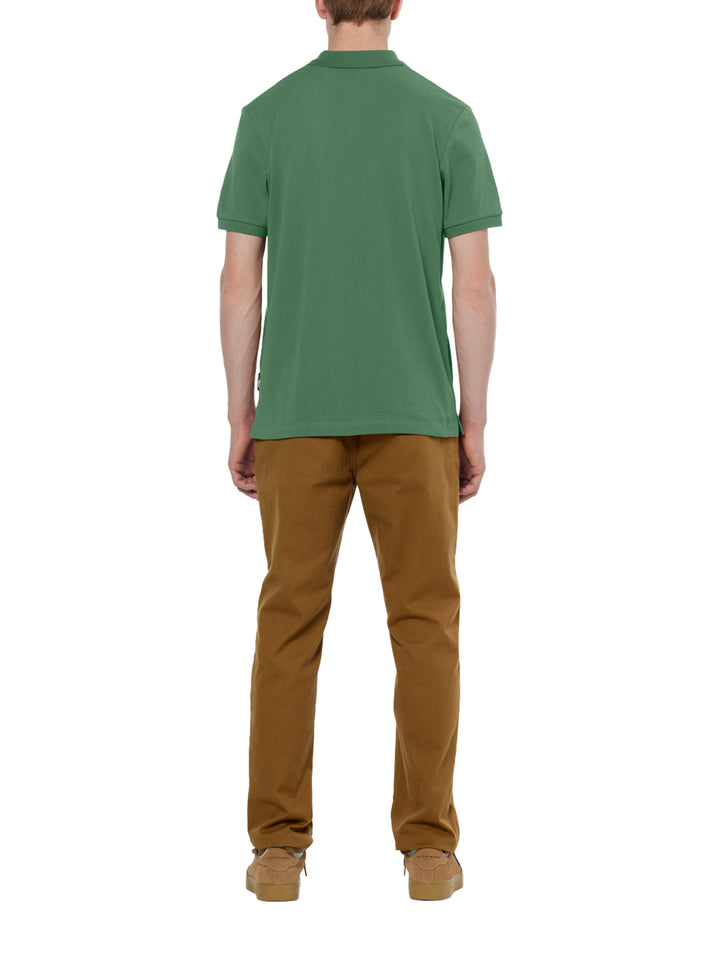 Scotch & Soda Logo Pique Polo Shirt in Sage Green | Buster McGee