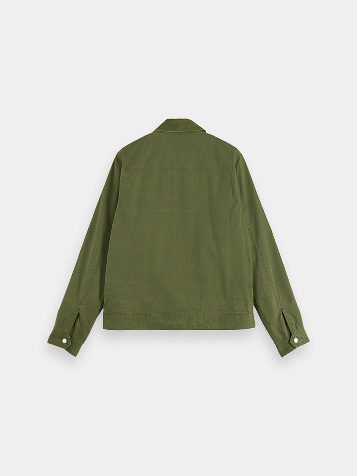Scotch & Soda Pigment Dyed Worker Jacket in Army | Buster McGee