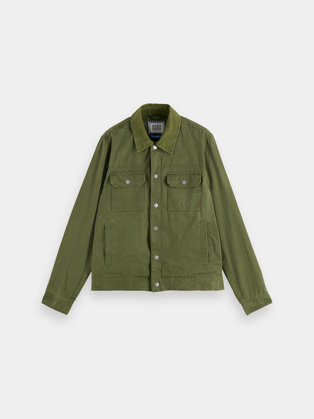 Scotch & Soda Pigment Dyed Worker Jacket in Army | Buster McGee