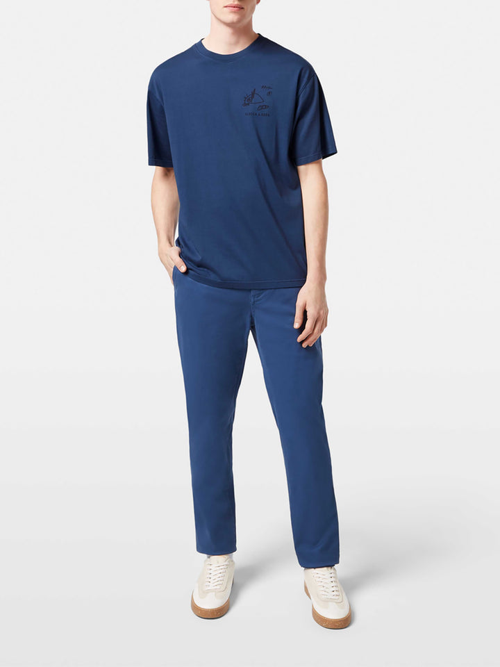 Scotch & Soda Stuart Slim Fit Chinos in Atlantic Blue