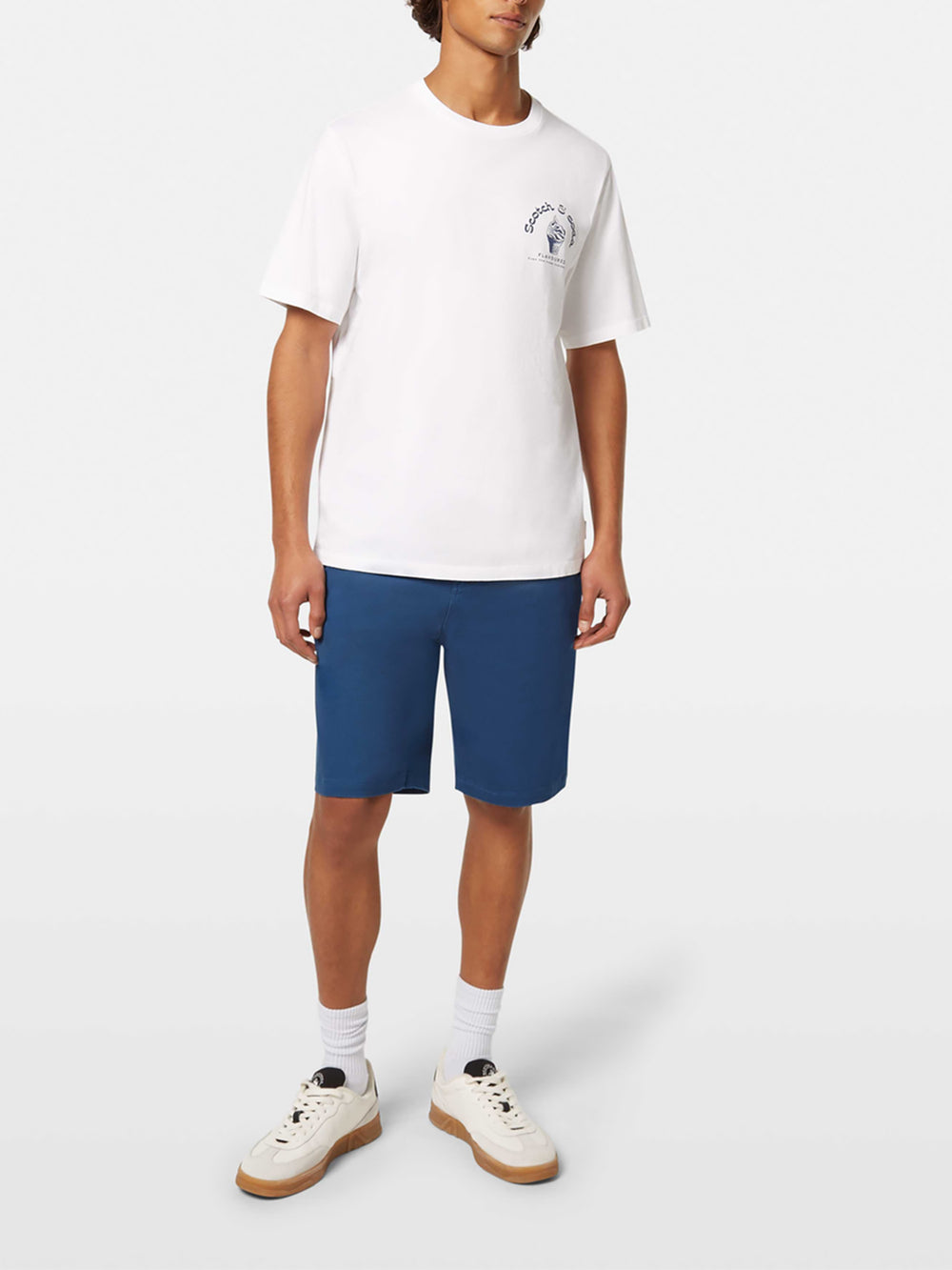 Scotch & Soda Stuart Chino Shorts in Atlantic Blue | Buster McGee