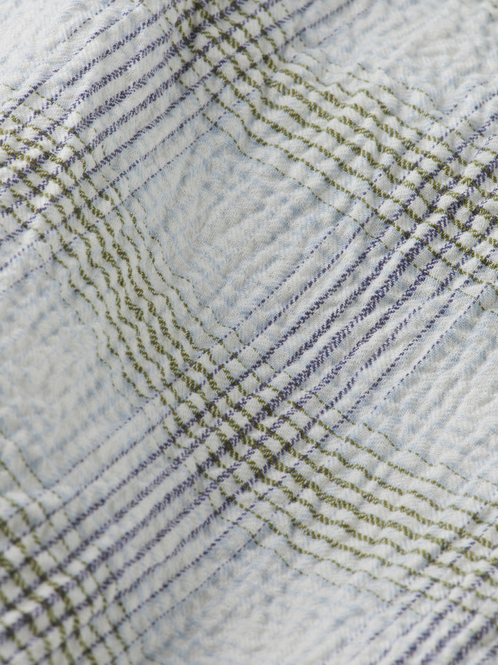 Scotch & Soda Relaxed Fit SS Shirt Swan Crinkle Check | Buster McGee