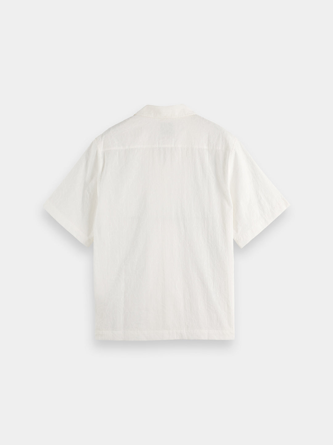 Scotch & Soda Embroidered SS Shirt in White | Buster McGee