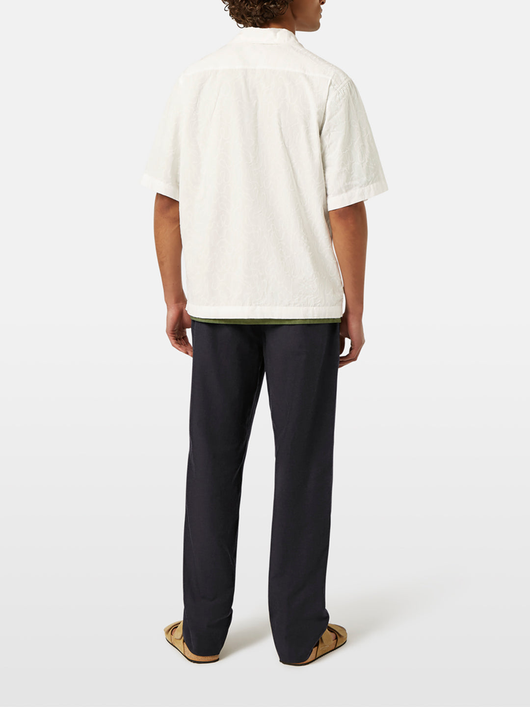 Scotch & Soda Embroidered SS Shirt in White | Buster McGee