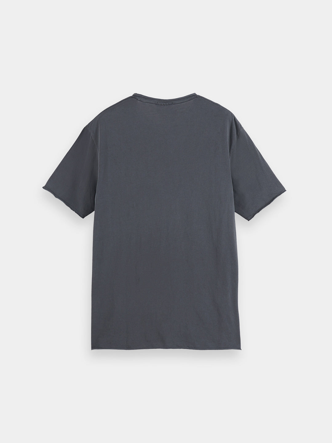Scotch & Soda Raw Edge Crewneck Tee in Washed Black | Buster McGee