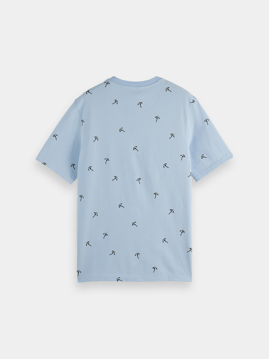 Scotch & Soda AOP Printed Tee in Shirting Blue