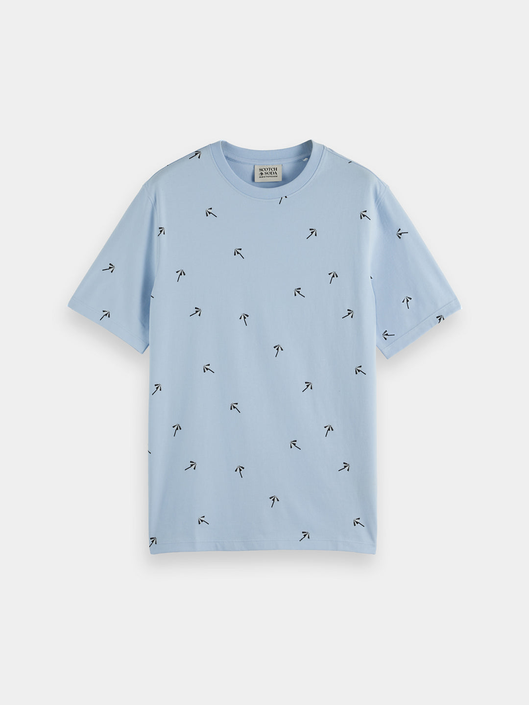Scotch & Soda AOP Printed Tee in Shirting Blue | Buster McGee