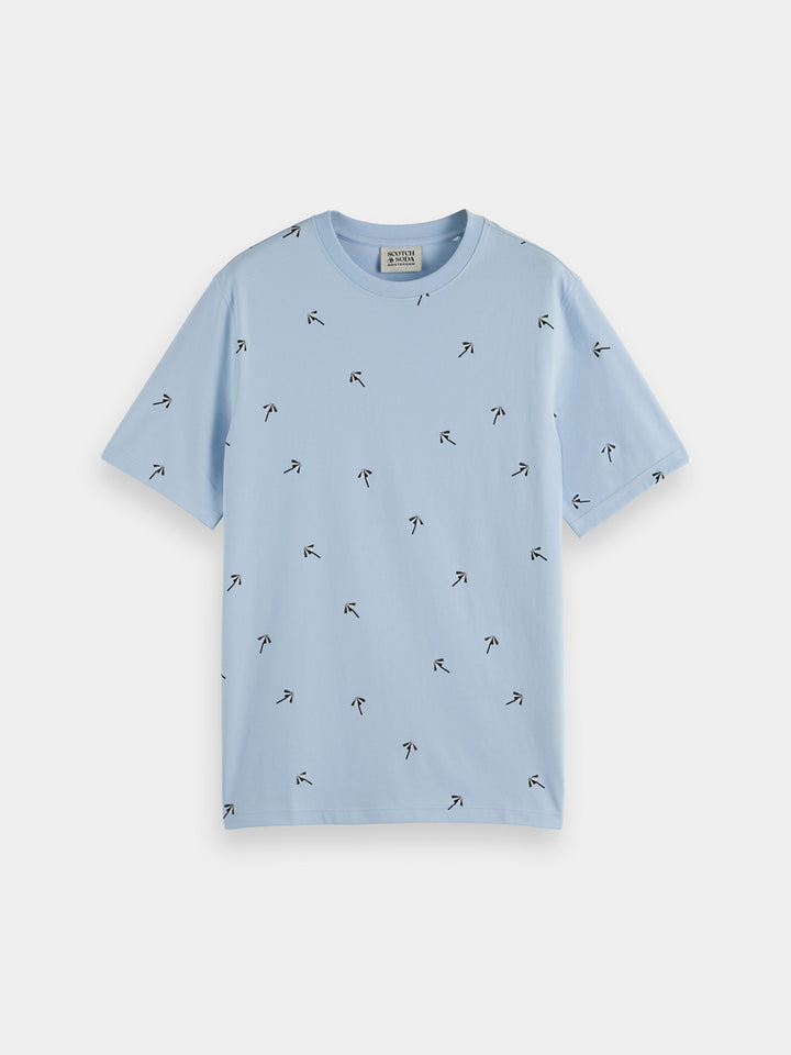 Scotch & Soda AOP Printed Tee in Shirting Blue | Buster McGee