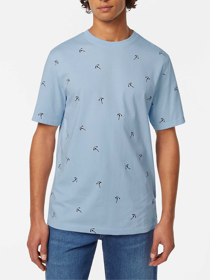 Scotch & Soda AOP Printed Tee in Shirting Blue | Buster McGee