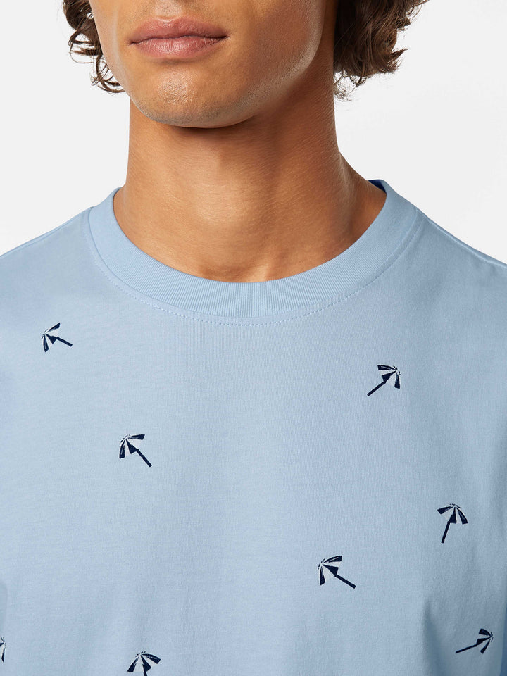 Scotch & Soda AOP Printed Tee in Shirting Blue | Buster McGee