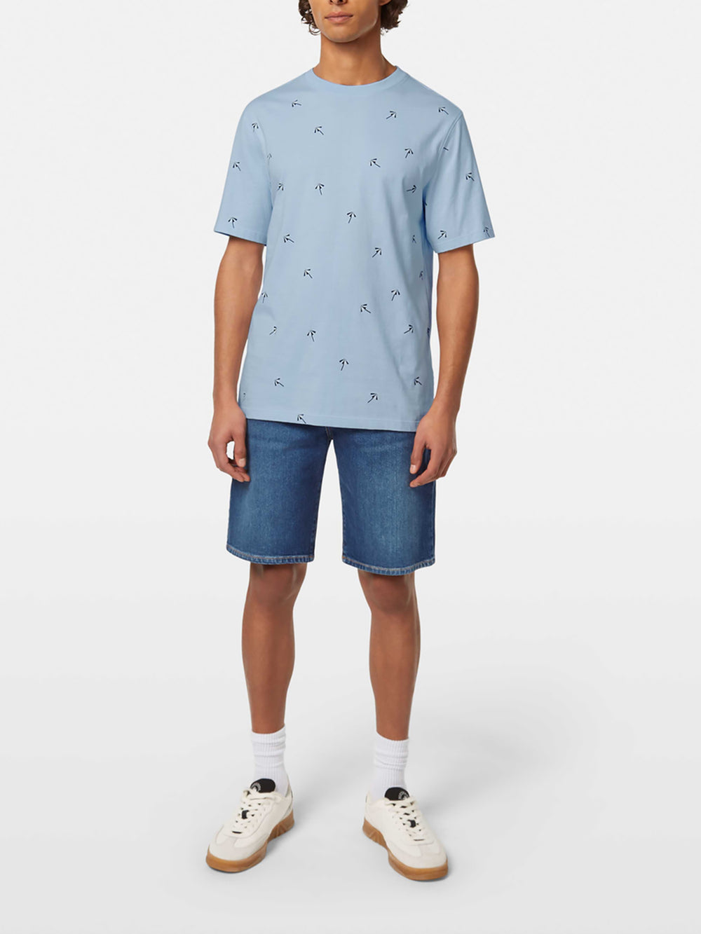Scotch & Soda AOP Printed Tee in Shirting Blue | Buster McGee