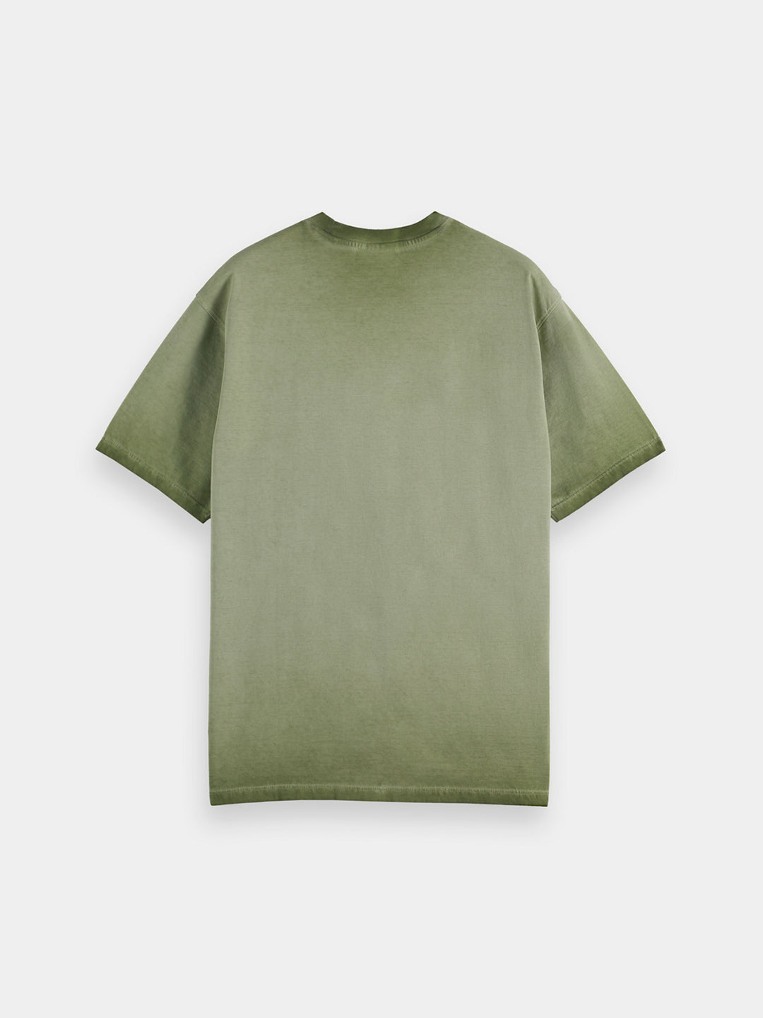 Scotch & Soda Cold Dye Crewneck Tee in Army | Buster McGee