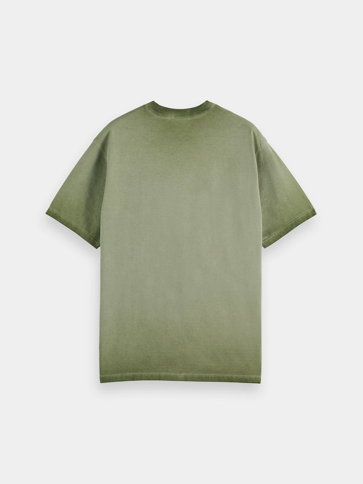 Scotch & Soda Cold Dye Crewneck Tee in Army | Buster McGee
