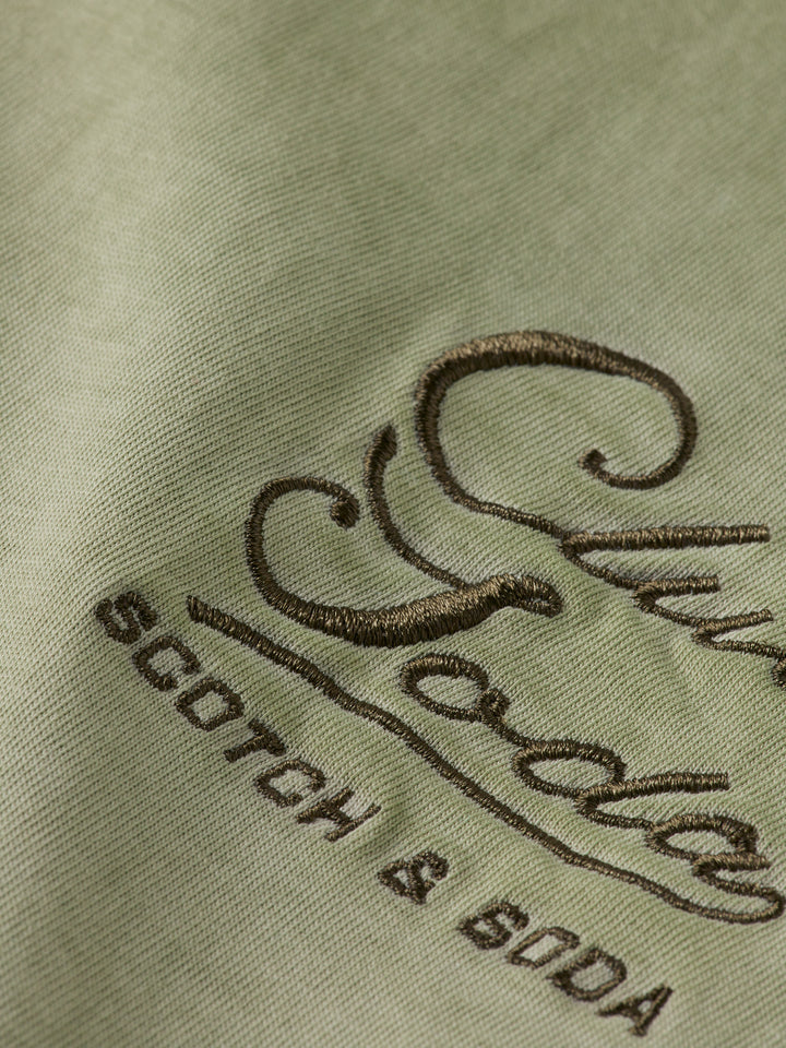 Scotch & Soda Cold Dye Crewneck Tee in Army | Buster McGee