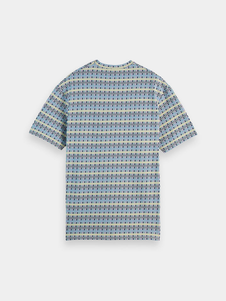 Scotch & Soda Jacquard Tee in Multi Colour Beach Check | Buster McGee