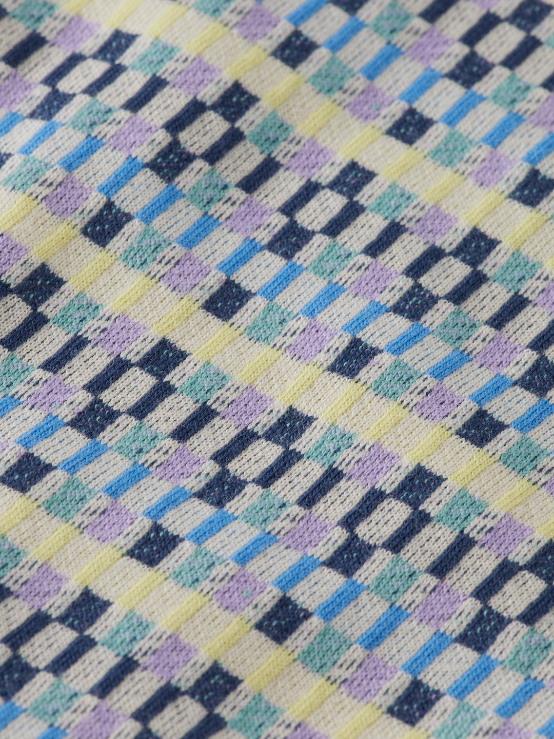 Scotch & Soda Jacquard Tee in Multi Colour Beach Check | Buster McGee