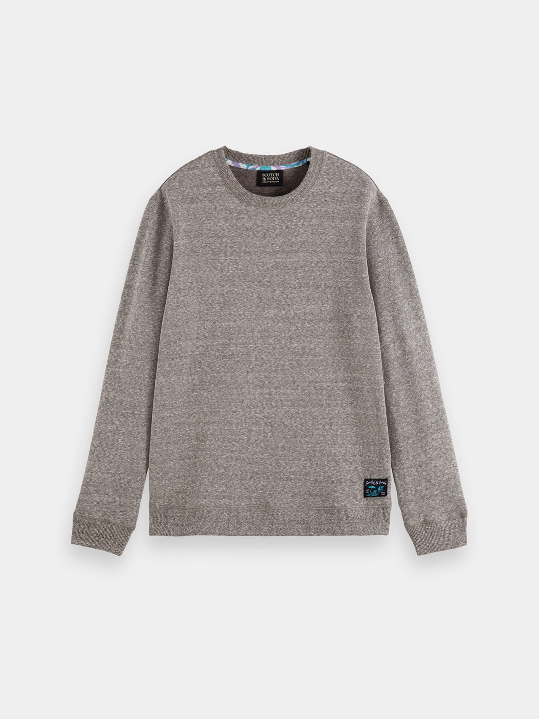 Scotch & Soda Melange Sweatshirt Washed Black Melange | Buster McGee