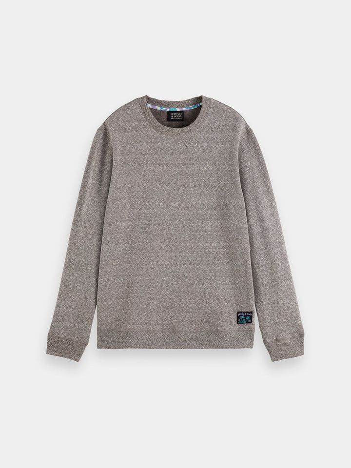 Scotch & Soda Melange Sweatshirt Washed Black Melange | Buster McGee