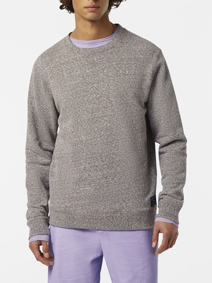Scotch & Soda Melange Sweatshirt Washed Black Melange | Buster McGee