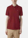 Scotch & Soda Logo Pique Polo Shirt in Roadside Red | Buster McGee