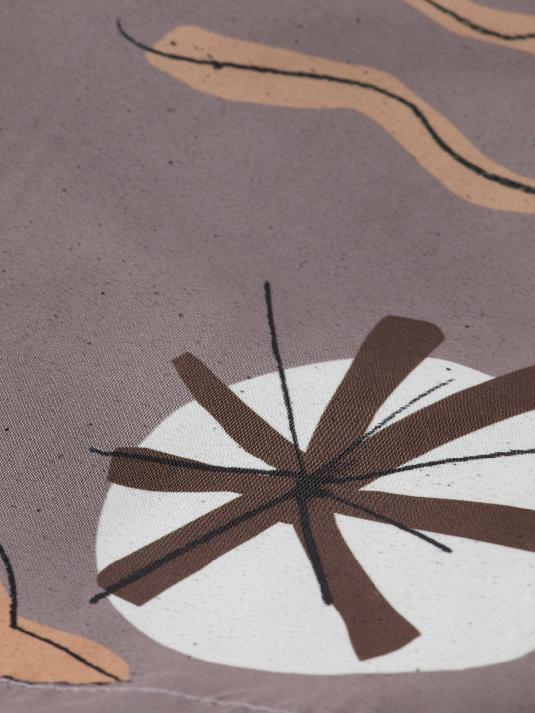 Scotch & Soda Printed Mid-Length Swim Short in Cutout Beach AOP