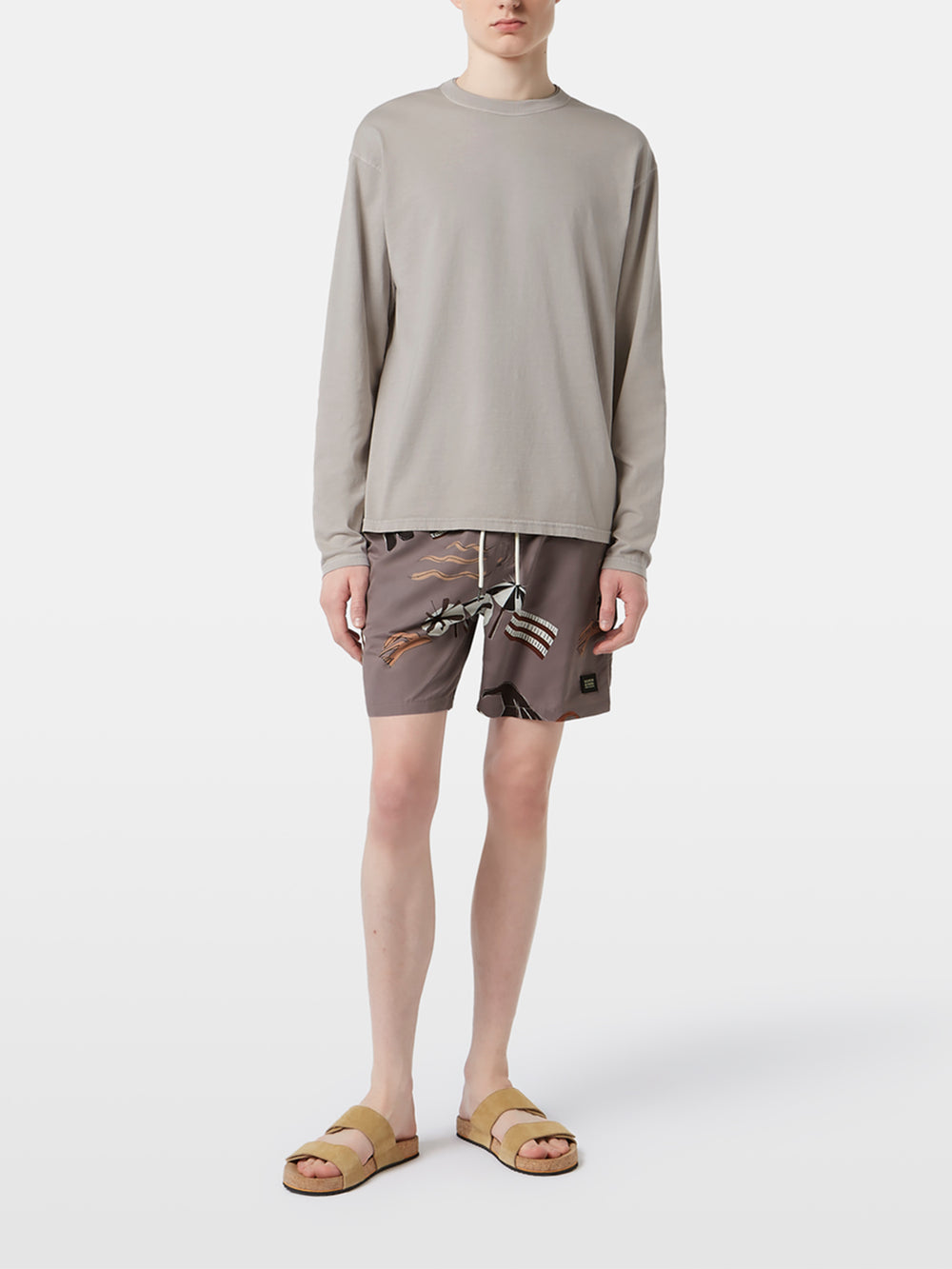 Scotch & Soda Printed Swim Short in Cutout Beach AOP | Buster McGee