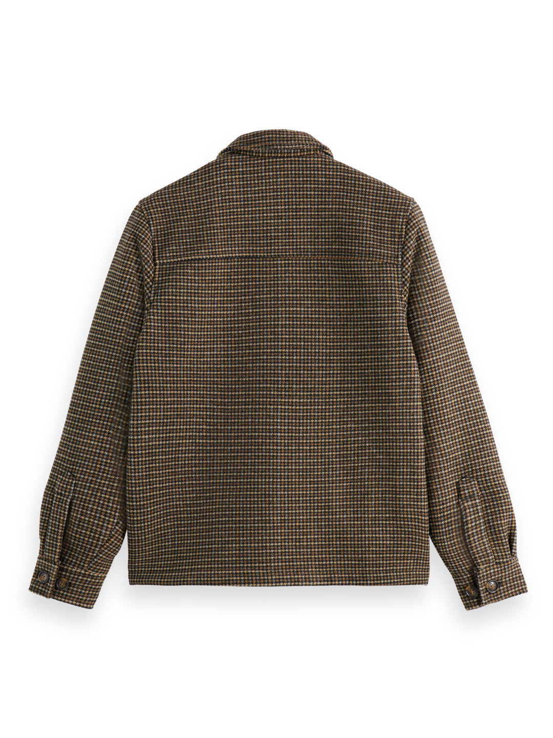 Wool-Blend Regular Fit Jacket Black Spring Blue Check | Buster McGee