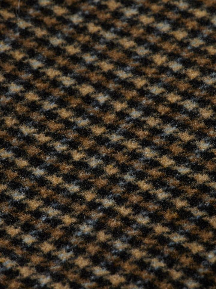 Wool-Blend Regular Fit Jacket Black Spring Blue Check | Buster McGee