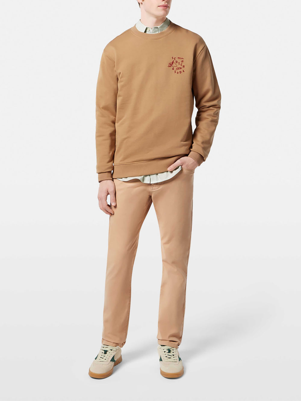 Scotch & Soda Ralston 5 Pocket  Pant in Soft Camel | Buster McGee