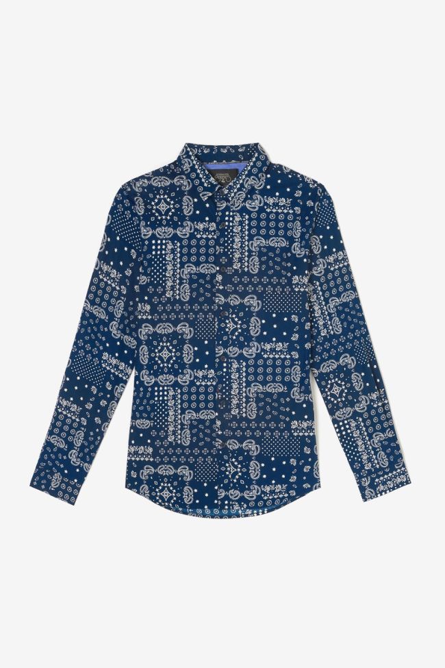 Credo Paisley Longsleeve Shirt in Peacoat | Buster McGee