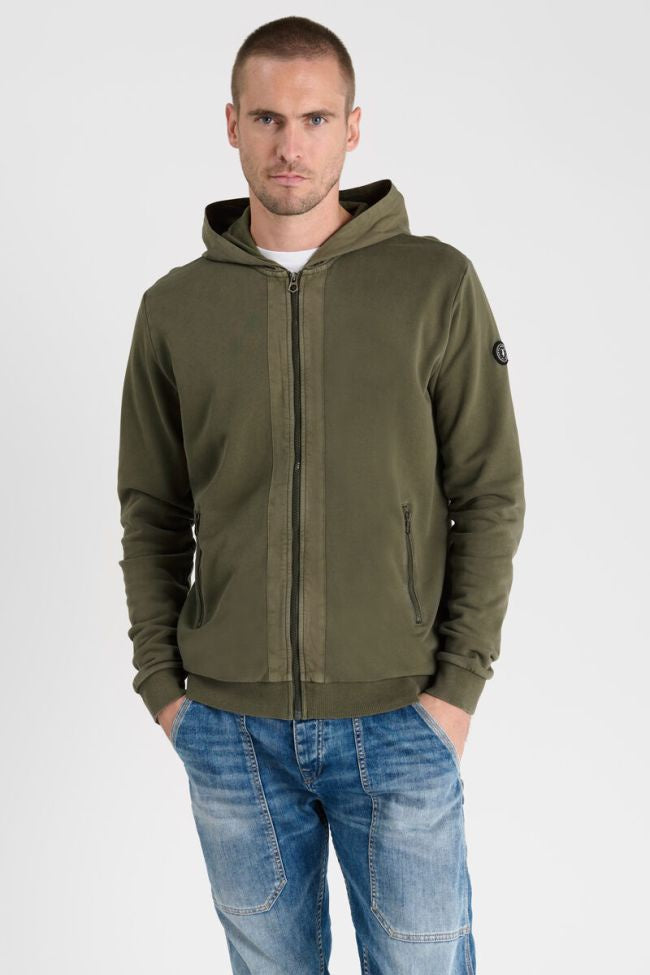 Le Temps des Cerises Refa Hooded Sweatshirt in Khaki | Buster McGee