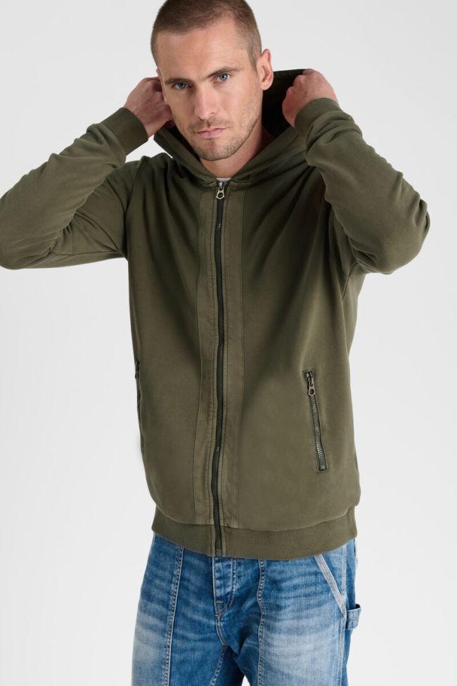 Le Temps des Cerises Refa Hooded Sweatshirt in Khaki | Buster McGee